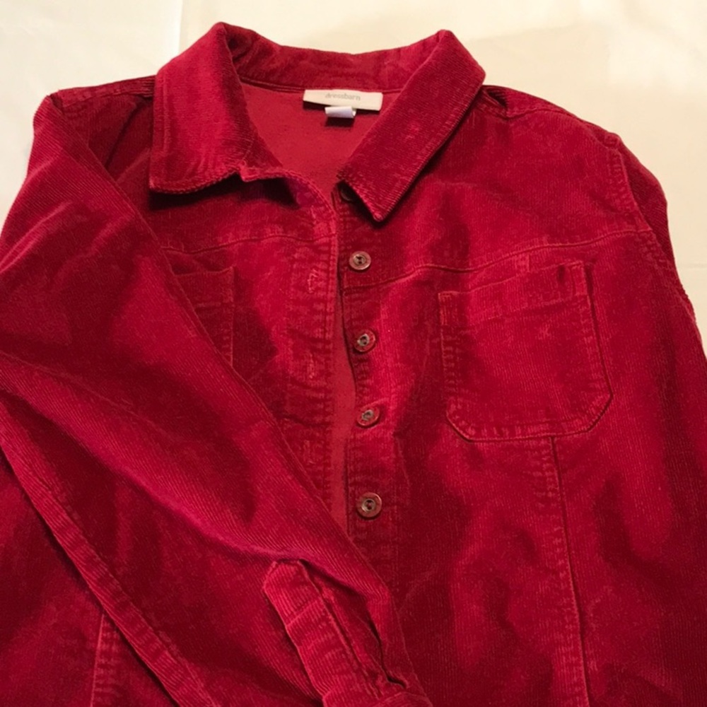Dressbarn corduroy jacket - Red